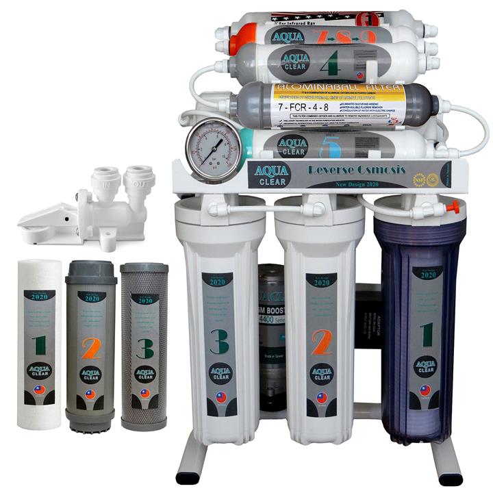 دستگاه تصفیه کننده آب آکوآ کلیر مدل    GTK10 به همراه فیلتر تصفیه آب بسته 3 عددی و کیت نشتی گیر